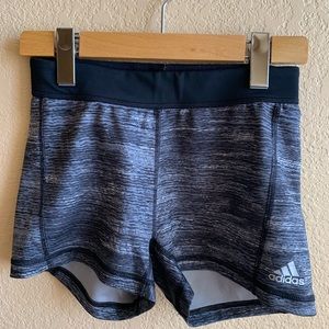 Adidas Climalite 3-inch Shorts XS Gray/White with Black Waistband